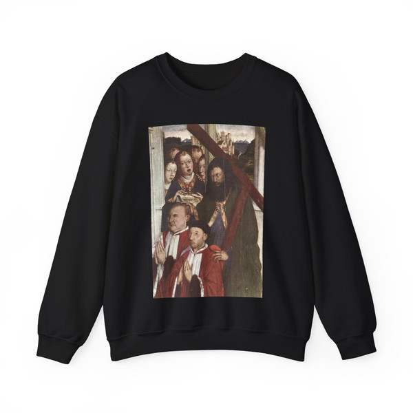 DALMAU, Lluis - Altarpiece of the Councillors (detail) (Artwork) Crewneck Sweatshirt