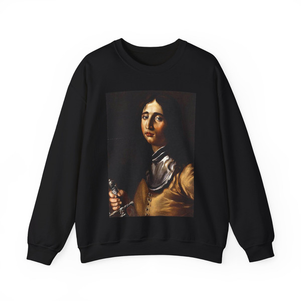 DANDINI, Cesare - Portrait of a Young Soldier with a Lance (Artwork) Crewneck Sweatshirt