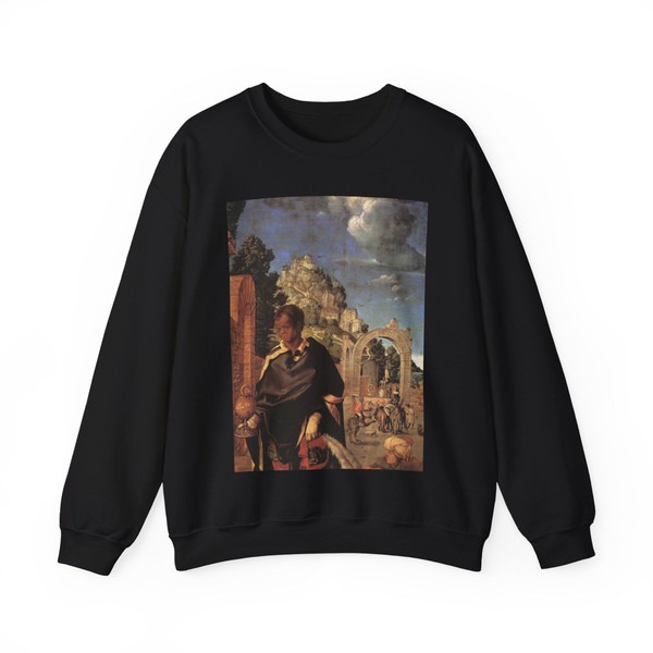 DURER, Albrecht - Adoration of the Magi (detail)2 (Artwork) Crewneck Sweatshirt