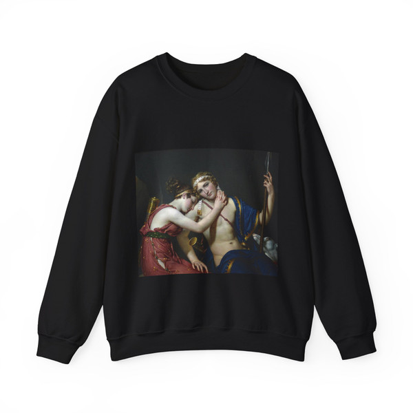 DAVID,Jacques-Louis - The Farewell of Telemachus and Eucharis (Artwork) Crewneck Sweatshirt