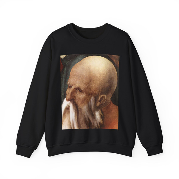 DURER, Albrecht - Christ Among the Doctors (detail)2 (Artwork) Crewneck Sweatshirt