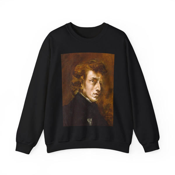 DELACROIX, EUGENE - Frederic Chopin (Artwork) Crewneck Sweatshirt