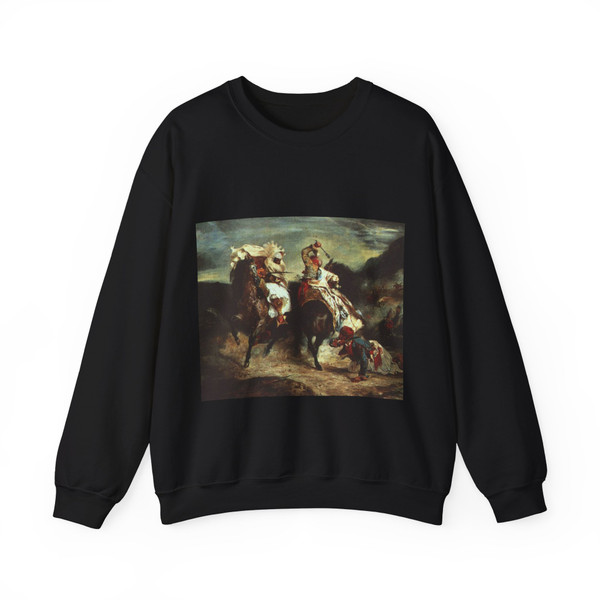 DELACROIX, EUGENE - giaour-hassan (Artwork) Crewneck Sweatshirt