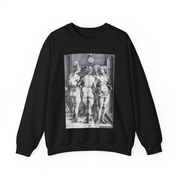 DURER, Albrecht - The Four Witches (Artwork) Crewneck Sweatshirt