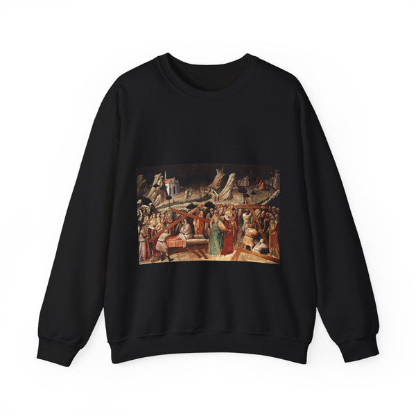 GADDI, Agnolo - Discovery of the True Cross (Artwork) Crewneck Sweatshirt