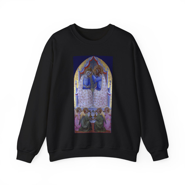 GADDI, Agnolo - The Coronation of the Virgin (Artwork) Crewneck Sweatshirt