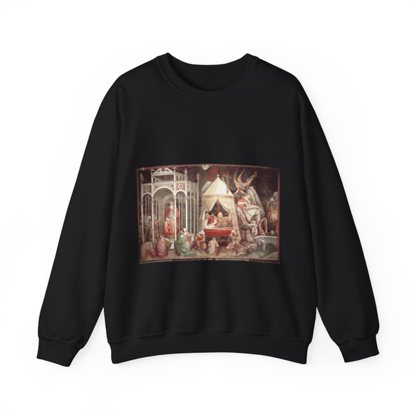 GADDI, Agnolo - The Triumph of the Cross (detail)2 (Artwork) Crewneck Sweatshirt