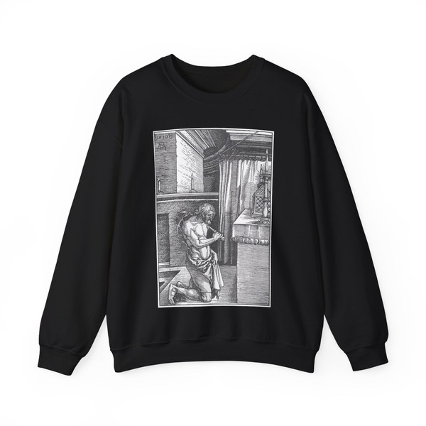 DURER, Albrecht - The Penitent (Artwork) Crewneck Sweatshirt