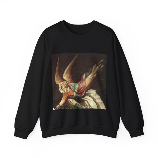 GADDI, Taddeo - The Dream of Heraclius(Detail) (Artwork) Crewneck Sweatshirt