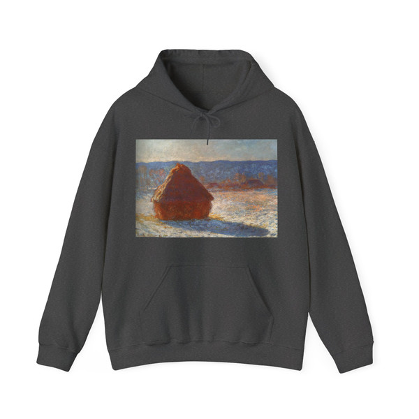 MONET, Claude - Haystack snow effect (Artwork) Hoodie