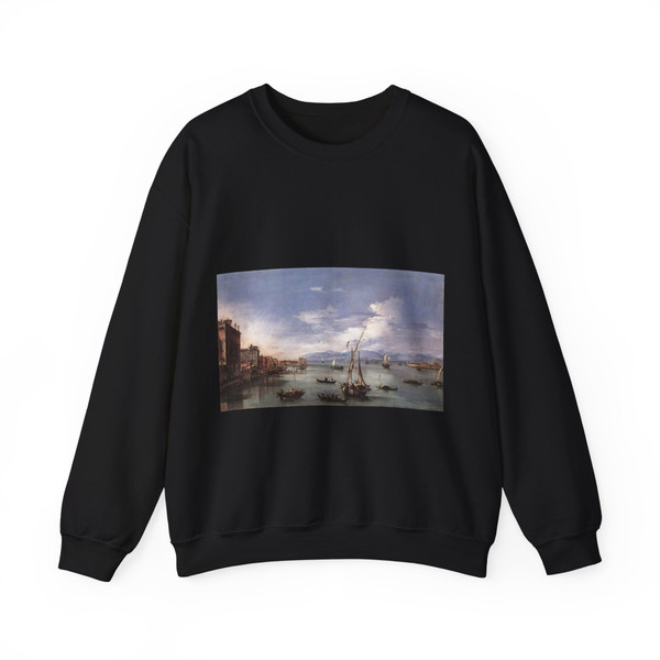 GUARDI, Francesco - The Lagoon from the Fondamenta Nuove (Artwork) Crewneck Sweatshirt