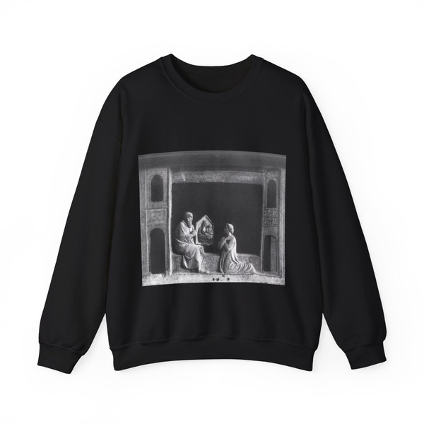 GIOVANNI and PACIO DA FIRENZE - Scene from the Life of St Catherine of Alexandria (Artwork) Crewneck Sweatshirt