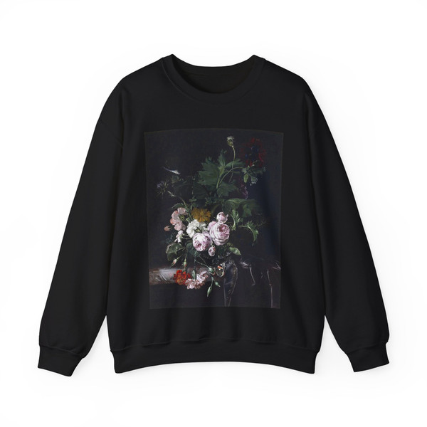 AELST, Willem van - Flower Still-Life (Artwork) Crewneck Sweatshirt