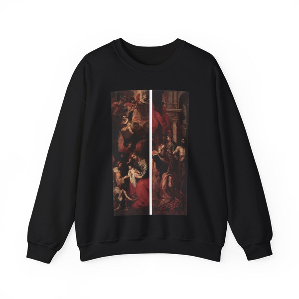 BALEN, Hendrick van - Wings of an Altarpiece (Artwork) Crewneck Sweatshirt