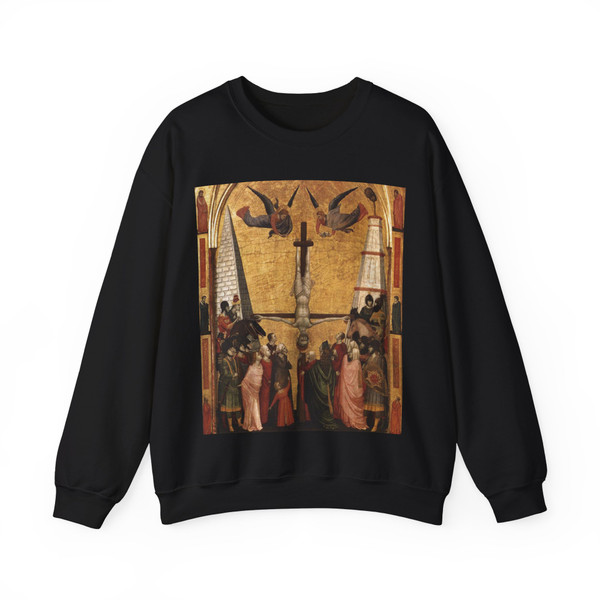 GIOTTO di Bondone - Martyrdom of Peter (Artwork) Crewneck Sweatshirt