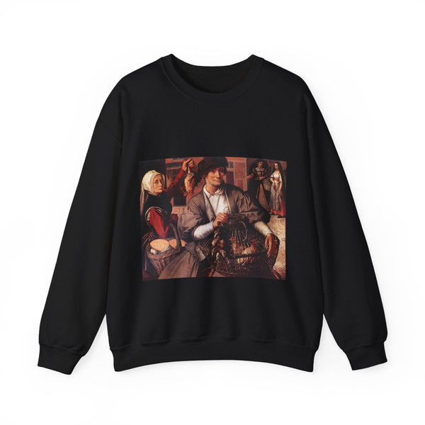 AERTSEN, Pieter - Market Scene3 (Artwork) Crewneck Sweatshirt
