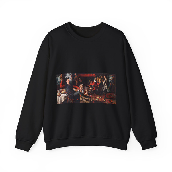 AERTSEN, Pieter - The Egg Dance (Artwork) Crewneck Sweatshirt