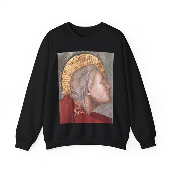 GIOTTO di Bondone - Noli me tangere (detail)2 (Artwork) Crewneck Sweatshirt