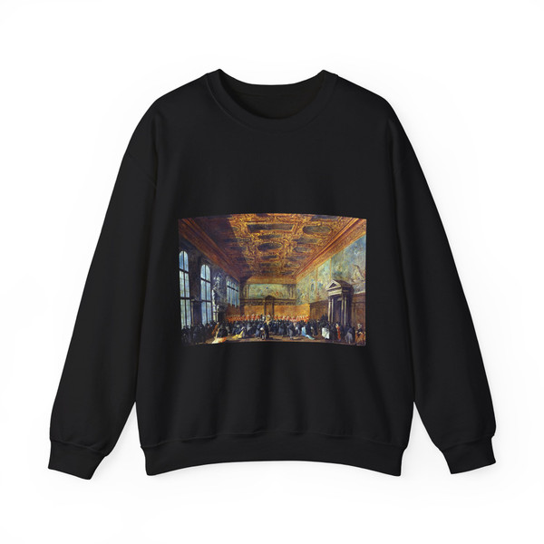 GUARDI, Francesco - Audience Granted by the Doge (Artwork) Crewneck Sweatshirt