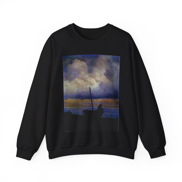 AIVAZOVSKY, Ivan Konstantinovich - View of the Cost Near St. Petersburg (Artwork) Crewneck Sweatshirt