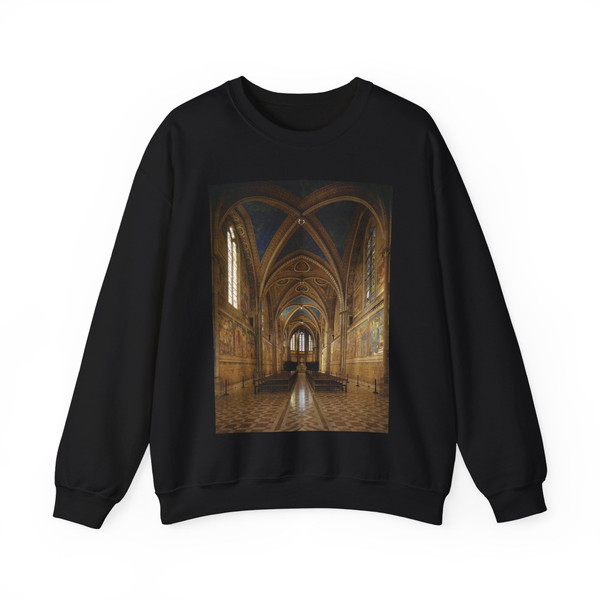 GIOTTO di Bondone - View of the interior (Artwork) Crewneck Sweatshirt