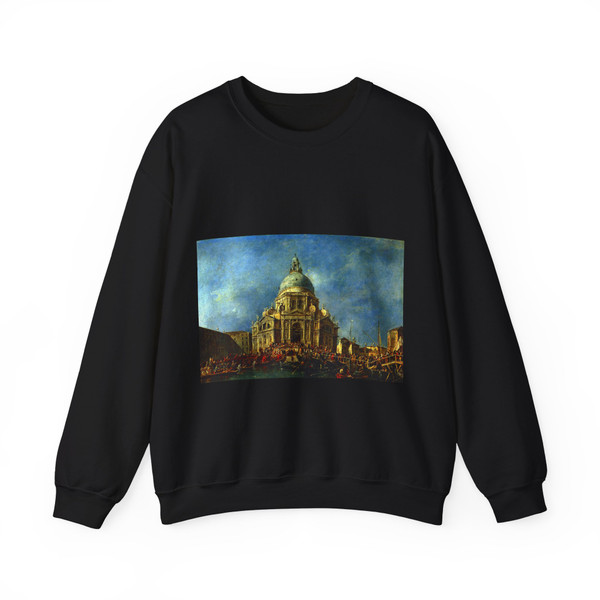 GUARDI, Francesco - The Doge at the Basilica of La Salute (Artwork) Crewneck Sweatshirt