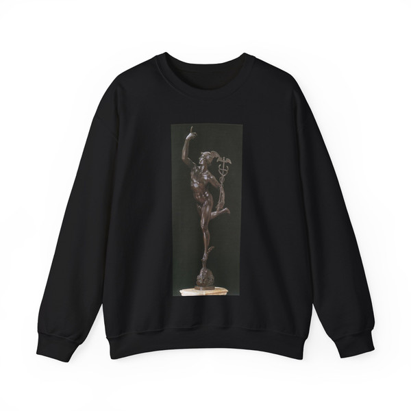 GIOVANNI da Bologna - Mercury (front view) (Artwork) Crewneck Sweatshirt