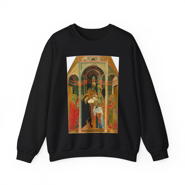 BARTOLO DI FREDI - The Presentation in the Temple (Artwork) Crewneck Sweatshirt