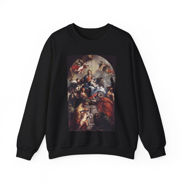 GUARDI, Gianantonio - Madonna and Child with Saints (Artwork) Crewneck Sweatshirt