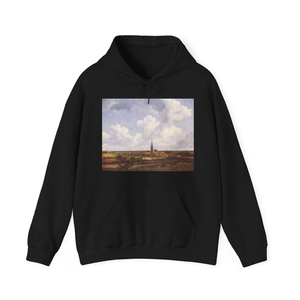 RUISDAEL, Jacob Isaackszon van - Landscape with Church and Village (Artwork) Hoodie