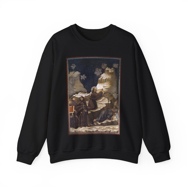 GIOTTO di Bondone - 14. Miracle of the Spring (Artwork) Crewneck Sweatshirt