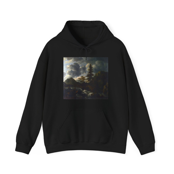 RUISDAEL, Jacob Isaackszon van - A Torrent in a Mountainous Landscape (Artwork) Hoodie