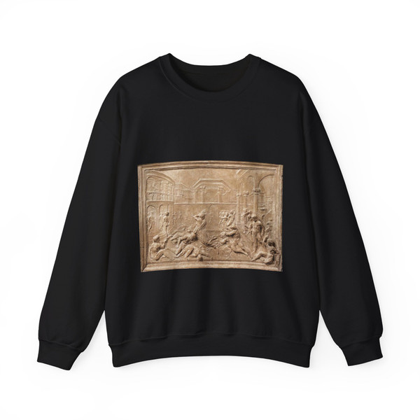 FRANCESCO di Giorgio Martini  -sculptures- Mythological Scene (Artwork) Crewneck Sweatshirt