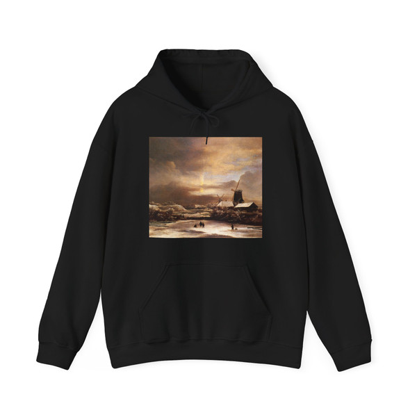 RUISDAEL, Jacob Isaackszon van - Winter Landscape 2 (Artwork) Hoodie