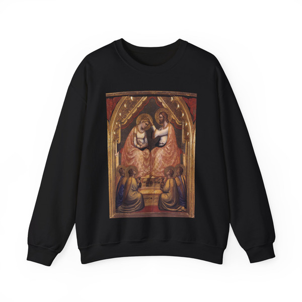 GIOTTO di Bondone - Coronation of the Virgin (Artwork) Crewneck Sweatshirt