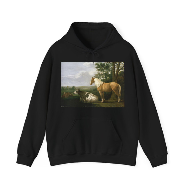 CALRAET, Abraham van - A Horse and Cows in a Landscape (Artwork) Hoodie