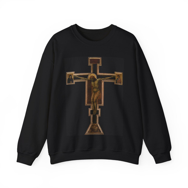 GIOTTO di Bondone - Crucifix (Artwork) Crewneck Sweatshirt