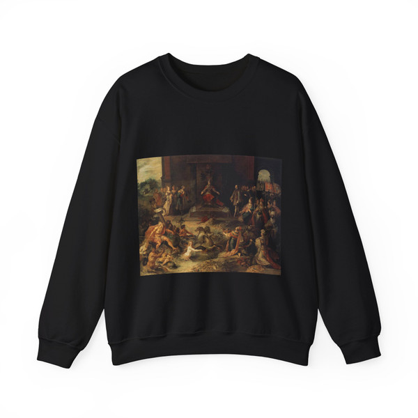 FRANCKEN, Frans II - Allegory on the Abdication of Emperor Charles V in Brussels, 25 (Artwork) Crewneck Sweatshirt