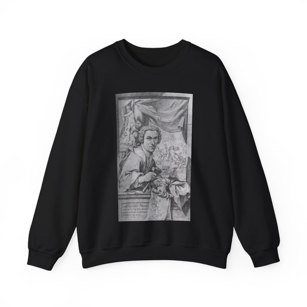 ADAM, Lambert-Sigisbert - Self-portrait (Artwork) Crewneck Sweatshirt