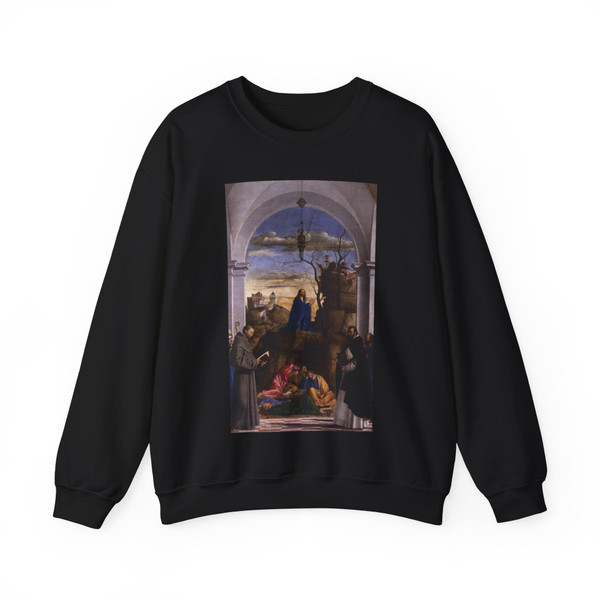 BASAITI, Marco - Christ Praying in the Garden (Artwork) Crewneck Sweatshirt