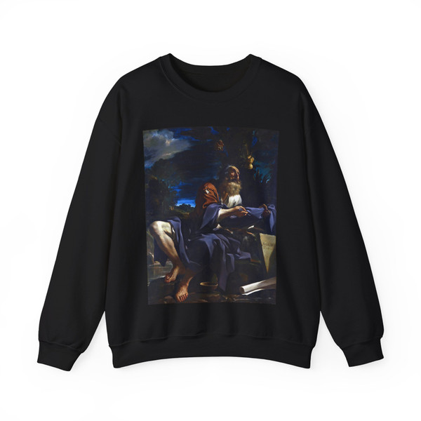GUERCINO - Elijah fed by Ravens (Artwork) Crewneck Sweatshirt