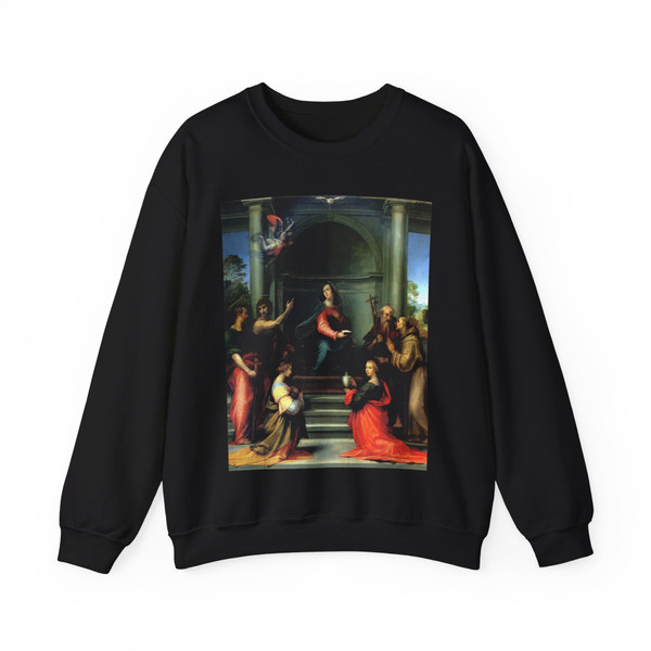 BARTOLOMEO, Fra - The Incarnation with Six Saints (Artwork) Crewneck Sweatshirt