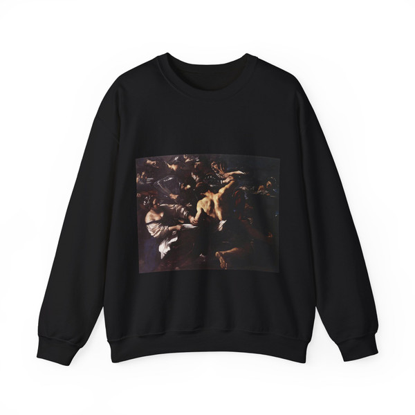 GUERCINO - Samson Captured by the Philistines (Artwork) Crewneck Sweatshirt