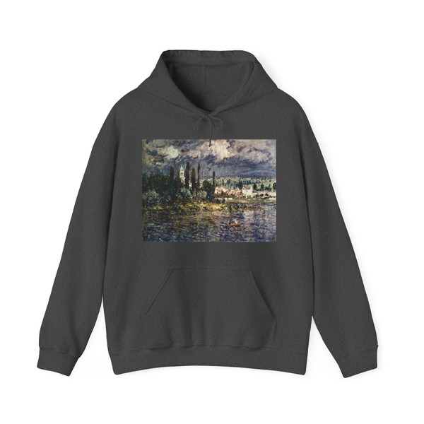 MONET, Claude - Landscape with Thunderstorm (Artwork) Hoodie