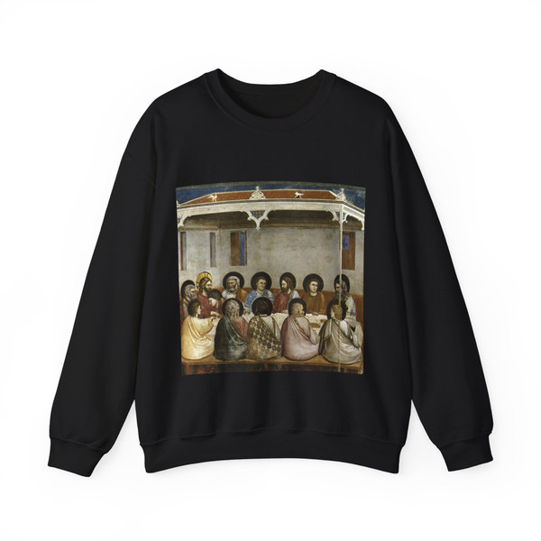 GIOTTO di Bondone - 13. Last Supper (Artwork) Crewneck Sweatshirt