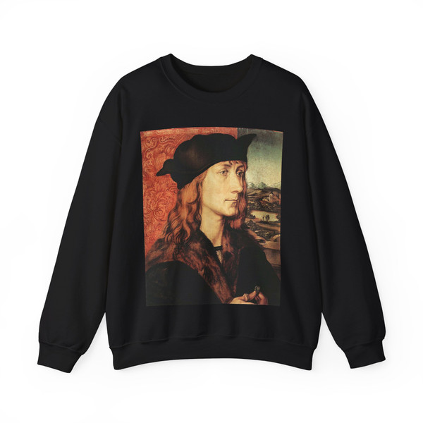 DURER, Albrecht - Lot Fleeing with his Daughters from Sodom (Artwork) Crewneck Sweatshirt