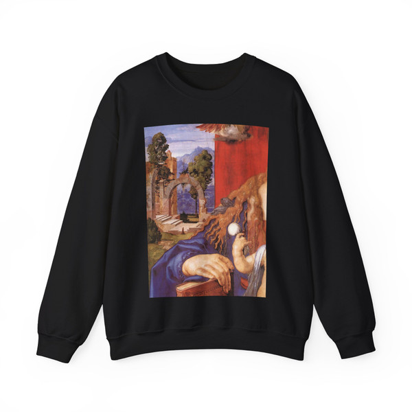 DURER, Albrecht - Madonna with the Siskin (detail)2 (Artwork) Crewneck Sweatshirt