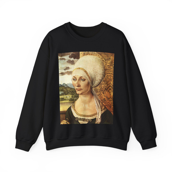 DURER, Albrecht - Portrait of Elsbeth Tucher (Artwork) Crewneck Sweatshirt