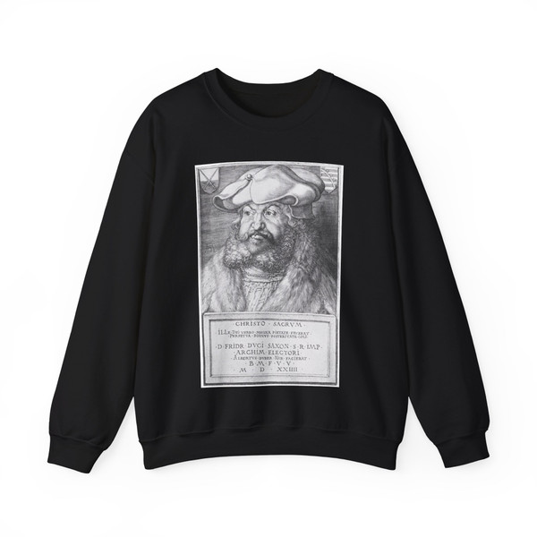 DURER, Albrecht - Portrait of Frederick the Wise (Artwork) Crewneck Sweatshirt