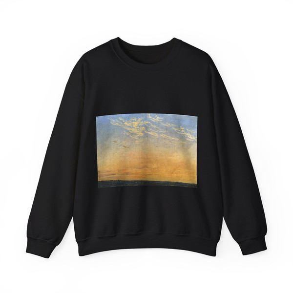 FRIEDRICH, Caspar David - Evening (Artwork) Crewneck Sweatshirt